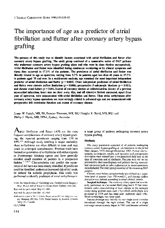 (PDF) The importance of age as a predictor of atrial fibrillation and ...