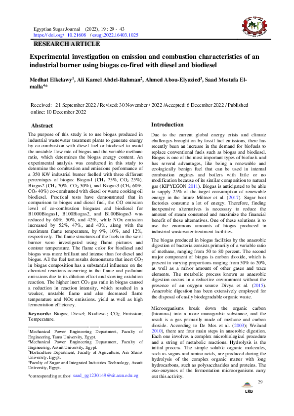 (PDF) Experimental investigation on emission and combustion ...