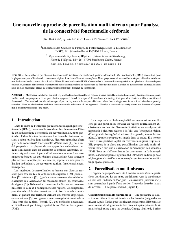 (PDF) Une nouvelle approche de parcellisation multi-niveaux pour l ...
