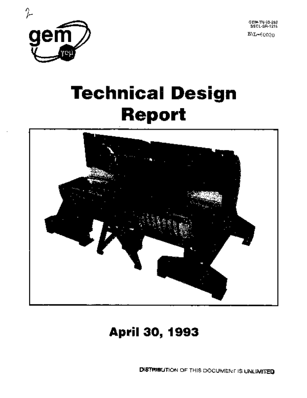 PDF) GEM Technical Design Report