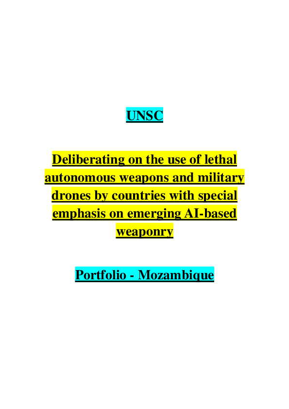 (PDF) Deliberating on the use of lethal autonomous weapons and military ...