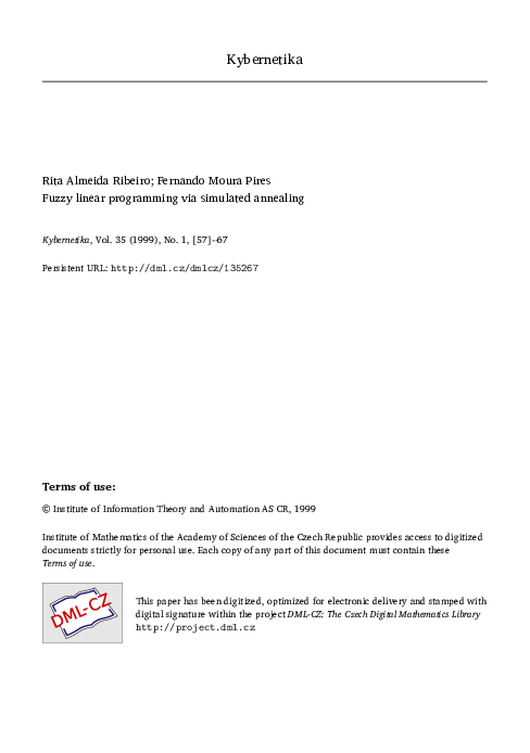 (PDF) Fuzzy programming and linear programming with several objective ...