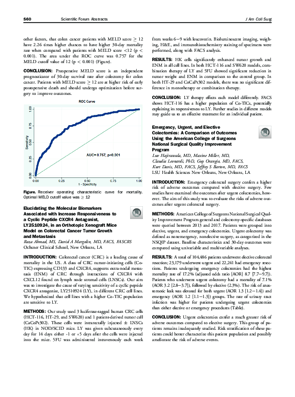 (PDF) Emergency, Urgent, and Elective Colectomies: A Comparison of ...