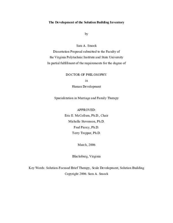(PDF) The Development of the Solution Building Inventory