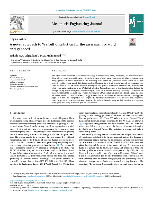 (PDF) A novel approach to Weibull distribution for the assessment of ...
