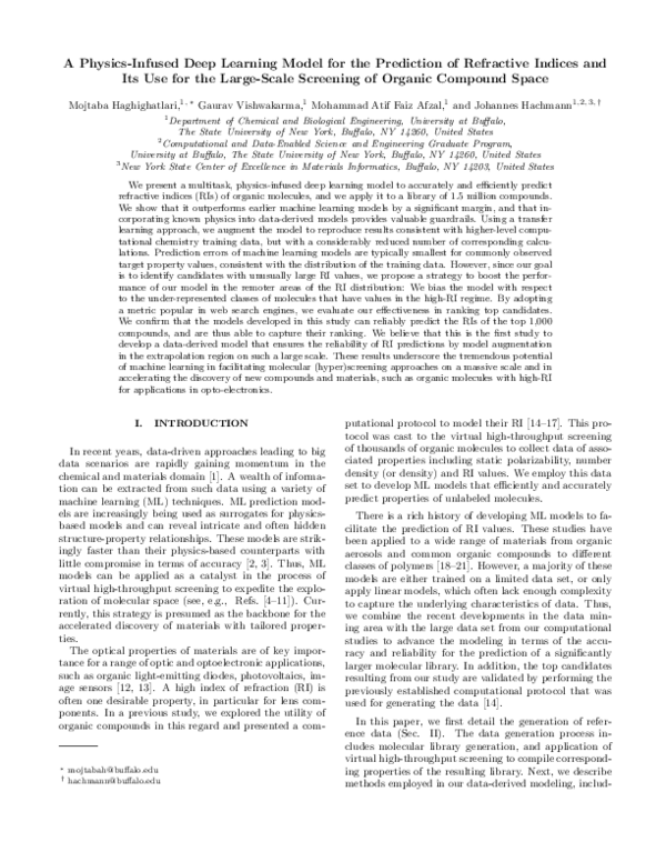 (PDF) A Physics-Infused Deep Learning Model for the Prediction of ...