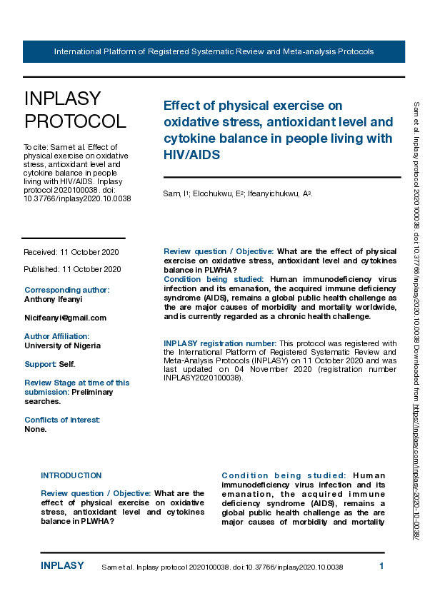 (PDF) The effective of physical exercise on oxidative stress ...