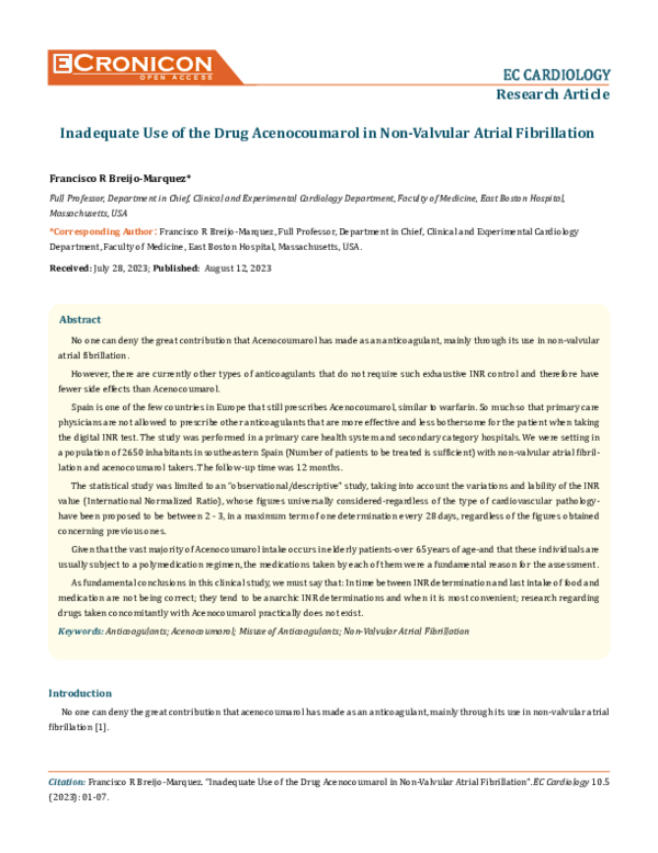 (PDF) EC CARDIOLOGY EC CARDIOLOGY Research Article