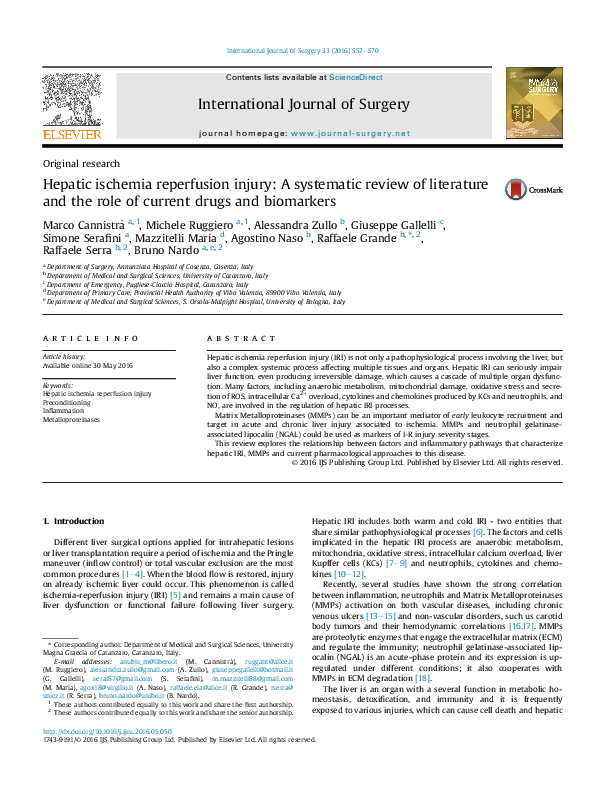 (PDF) Hepatic ischemia reperfusion injury: A systematic review of ...