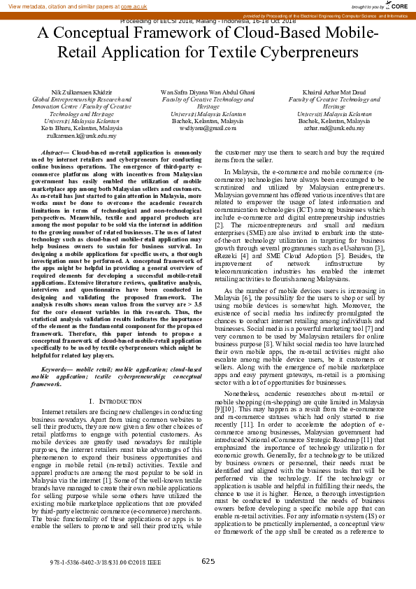 (PDF) A Conceptual Framework of Cloud-Based Mobile-Retail Application ...