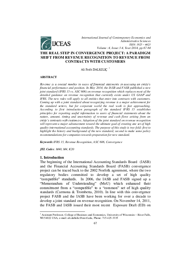 (PDF) The Real Step in Convergence Project: A Paradigm Shift from ...