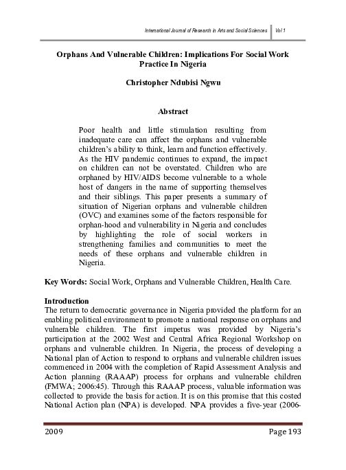 Implications For Social Work Practice