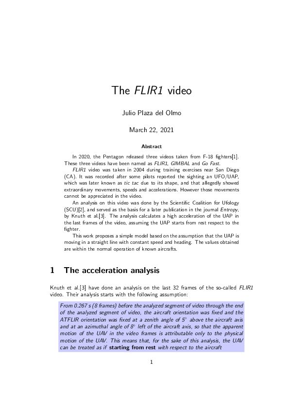 (PDF) The FLIR1 video