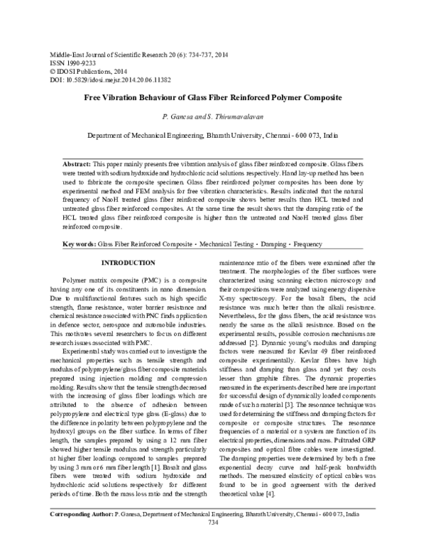 (PDF) Fracture behavior of glass fiber reinforced polymer composite