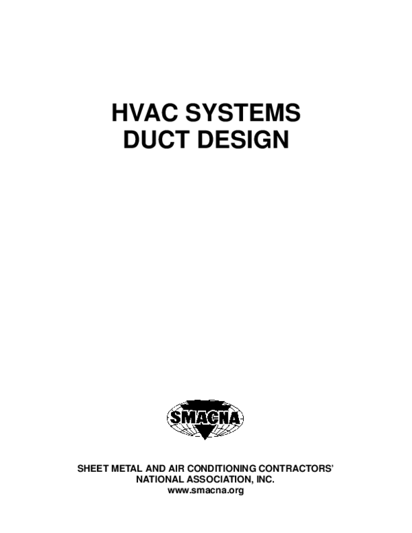 (PDF) SMACNA HVAC Systems Duct Design 4th Ed. ashique k.p