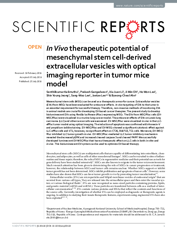 (PDF) In Vivo Therapeutic Potential of Mesenchymal Stromal Cells ...