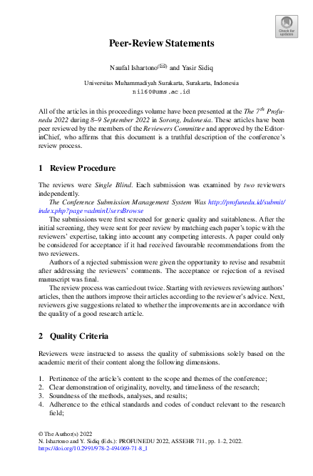 (PDF) Peer-Review Statements