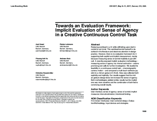 (PDF) Towards an Evaluation Framework