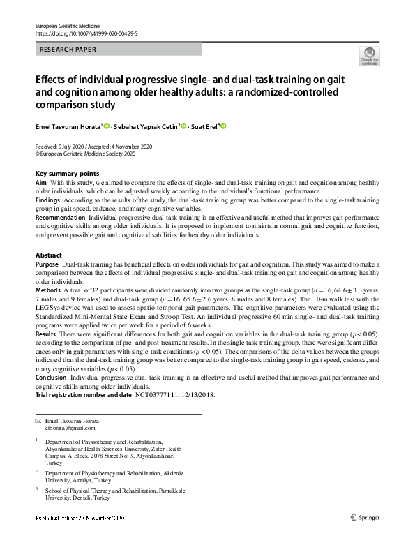 (PDF) Effects of individual progressive single- and dual-task training ...