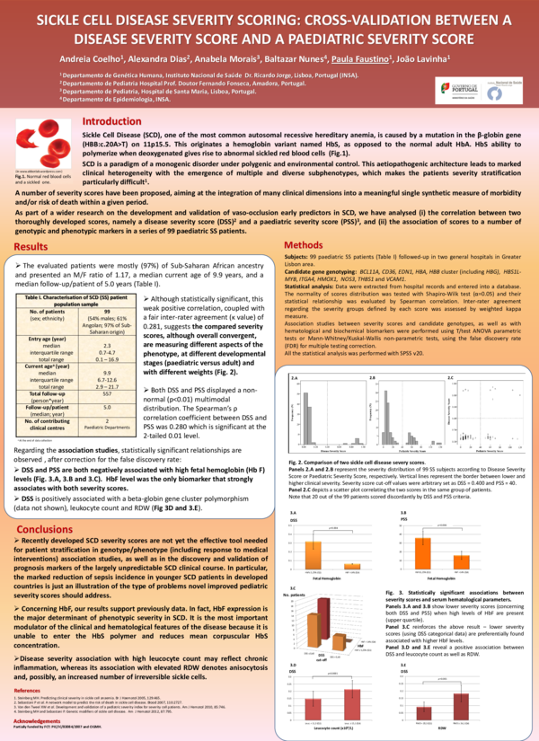 (PDF) Sickle cell disease severity scoring: cross-validation between a ...