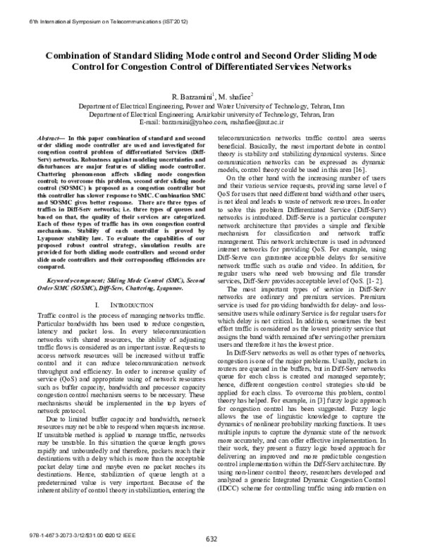 (PDF) Combination of Standard Sliding Mode control and Second Order ...
