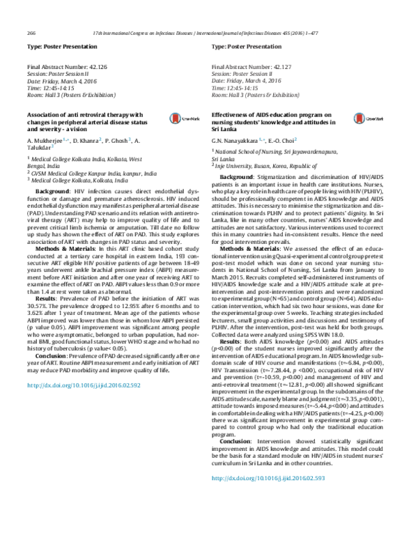 (PDF) Effectiveness of AIDS education program on nursing students ...