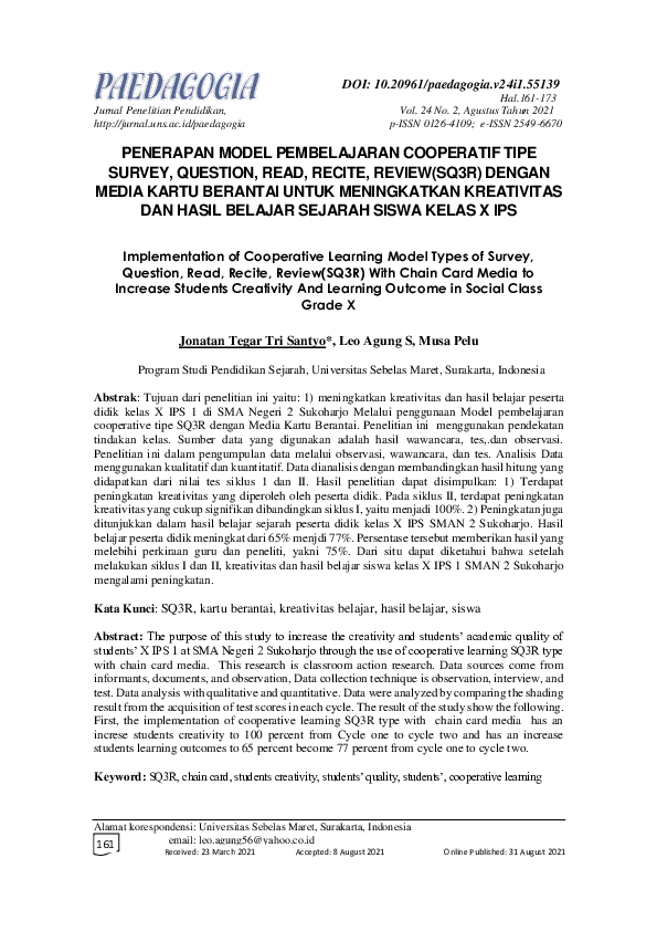 (PDF) Implementation of Cooperative Learning Model Typestad with Mind ...