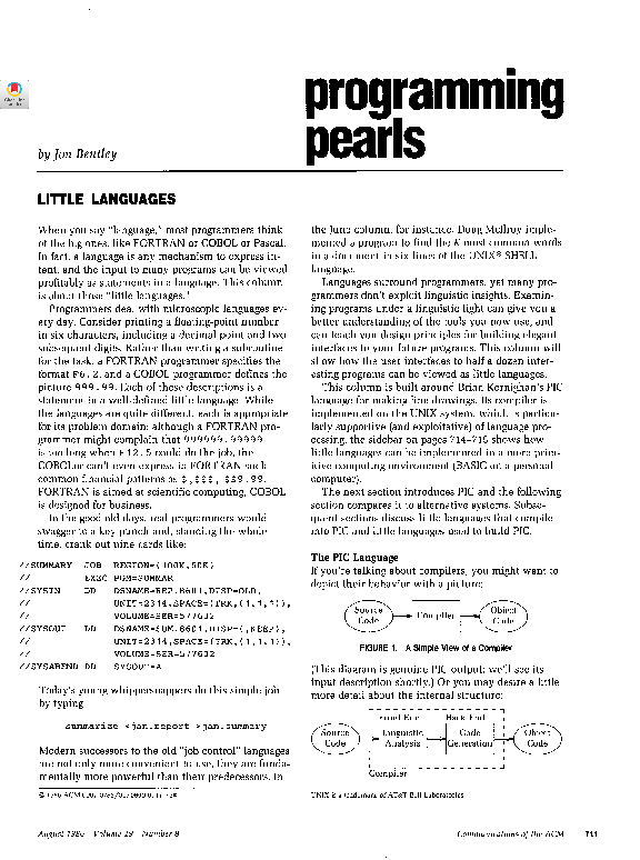(PDF) Programming pearls