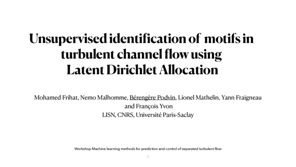 (PDF) Unsupervised identification of motifs in turbulent channel flow ...