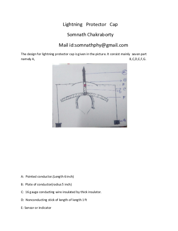 (PDF) Lightning protector cap