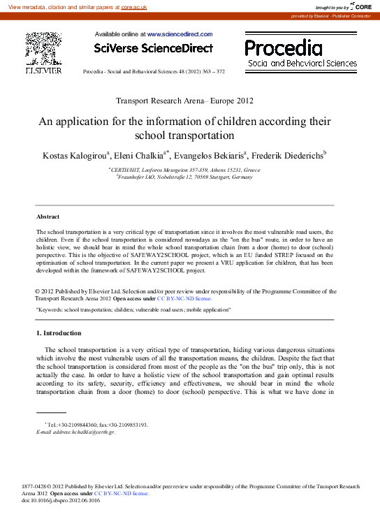 (PDF) An Application for the Information of Children According their ...