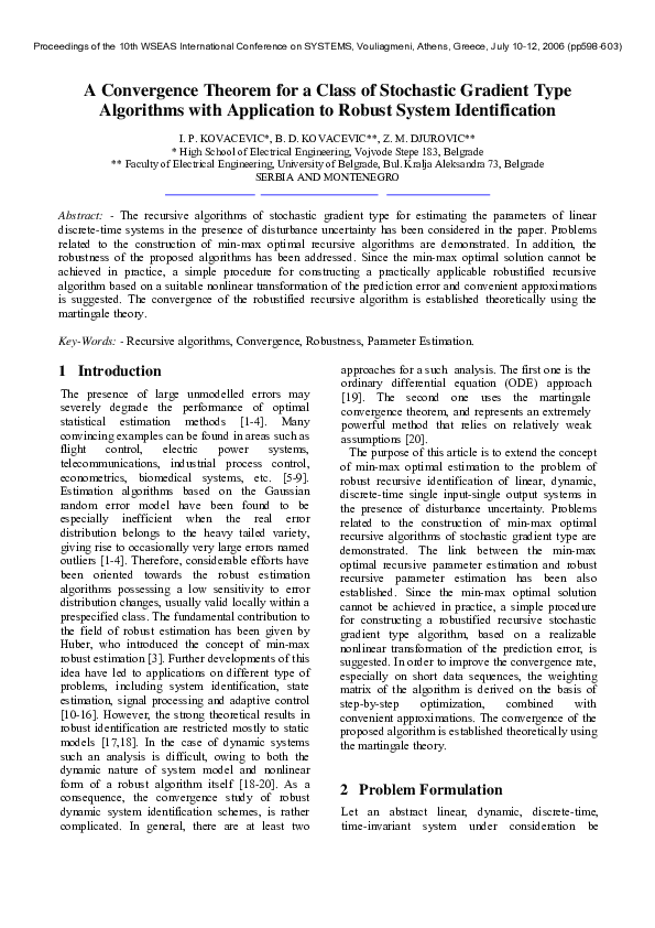 (PDF) A convergence theorem for a class of stochastic gradient type ...