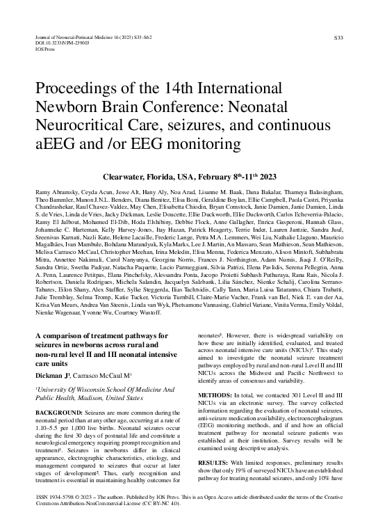 (PDF) Proceedings of the 14th International Newborn Brain Conference ...