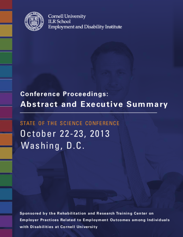 (PDF) State of the Science Conference: Abstract and Executive Summary