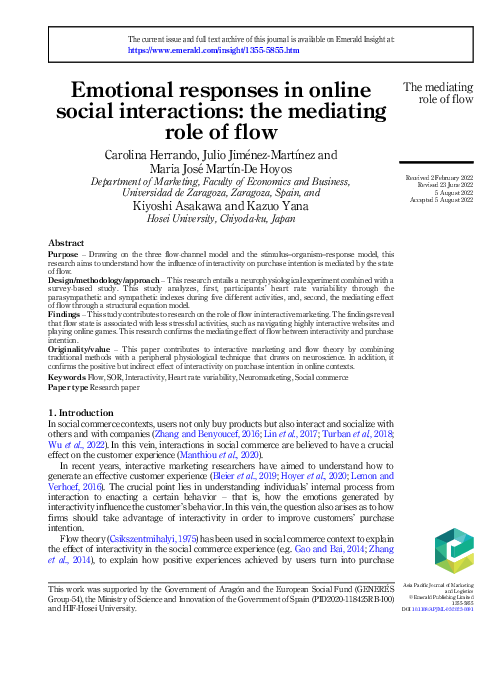 (PDF) Emotional responses in online social interactions: the mediating ...