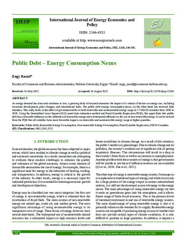(PDF) Electricity Price Increases and Energy Demand: The Case of an ...