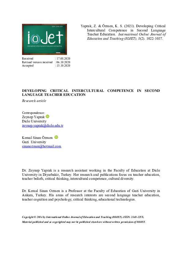Pdf Developing Critical Intercultural Competence In Second Language Teacher Education Pdf Developing Critical Intercultural Competence In Second Language Teacher Education
