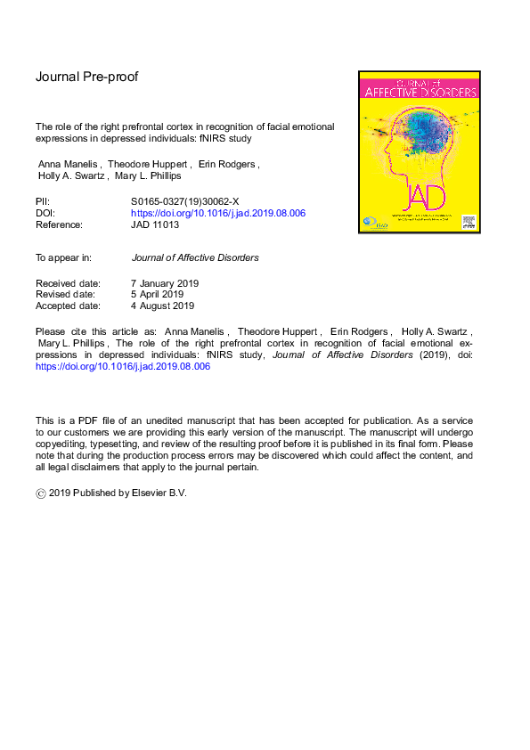 (PDF) The role of right prefrontal cortex in recognition memory: Task ...