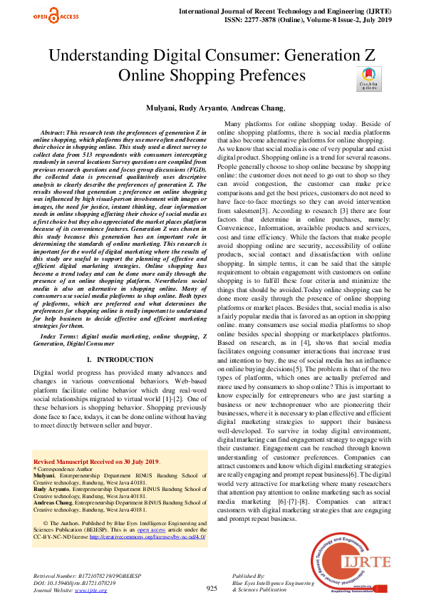 Understanding Digital Consumer: A Review, Synthesis And – RZSNF