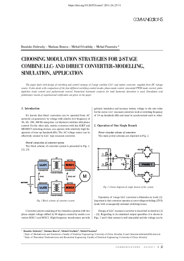 (PDF) Choosing Modulation Strategies for 2-Stage Combine LLC- and ...