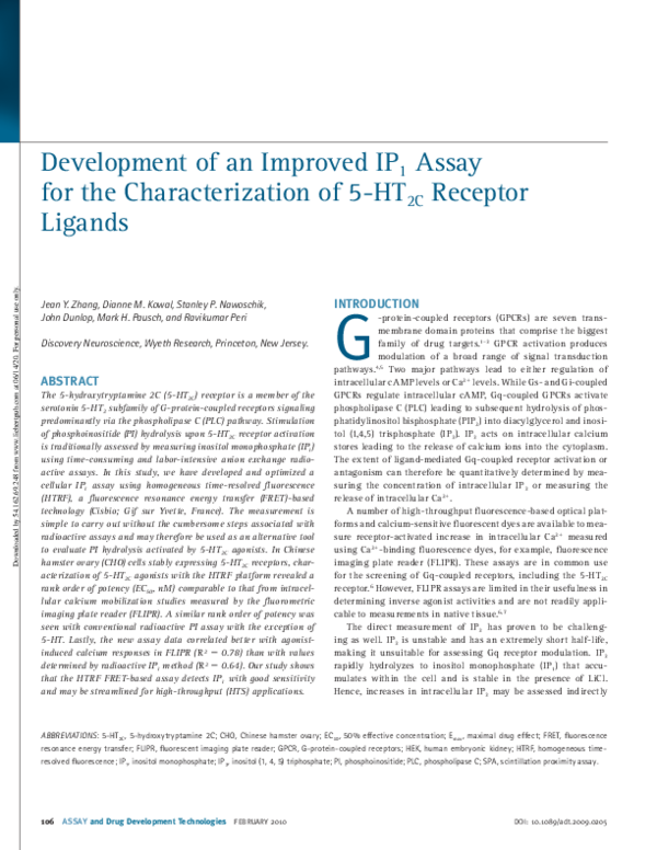 (PDF) Development of an Improved IP 1 Assay for the Characterization of ...