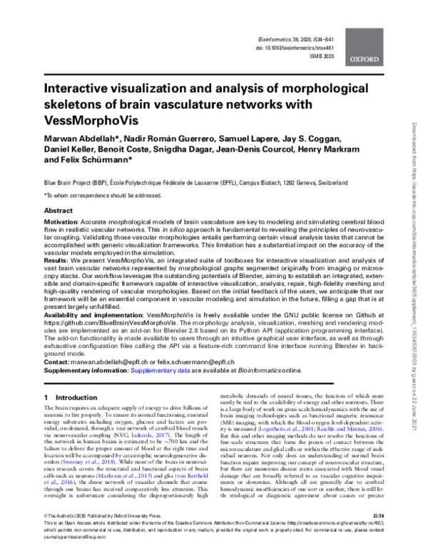 (PDF) Interactive visualization and analysis of morphological skeletons ...