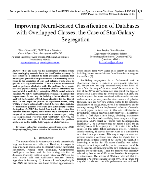 (PDF) Improving neural-based classification of databases with ...