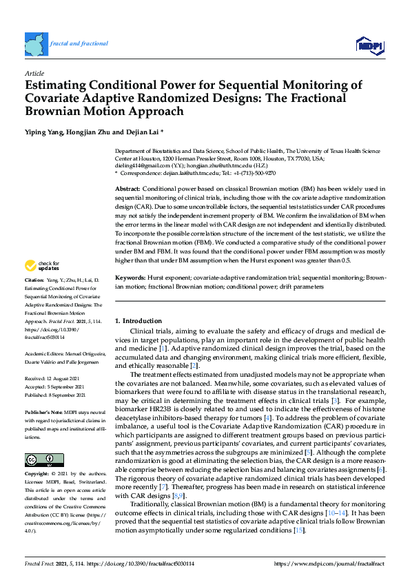 (PDF) Estimating Conditional Power for Sequential Monitoring of ...