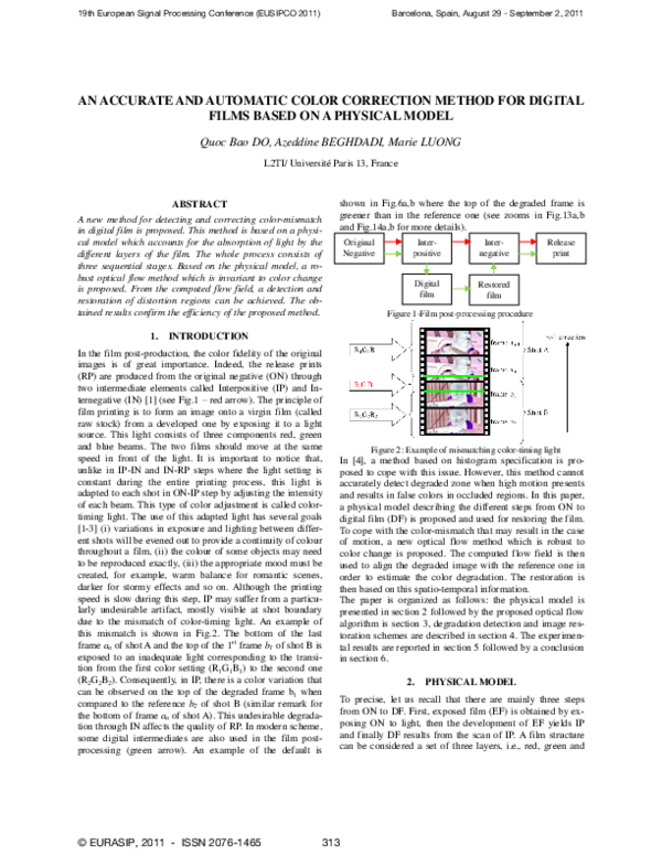 (PDF) An Accurate And Automatic Color Correction Method For Digital ...