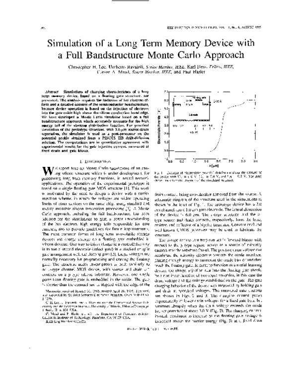 (PDF) Simulation of a long term memory device with a full bandstructure ...
