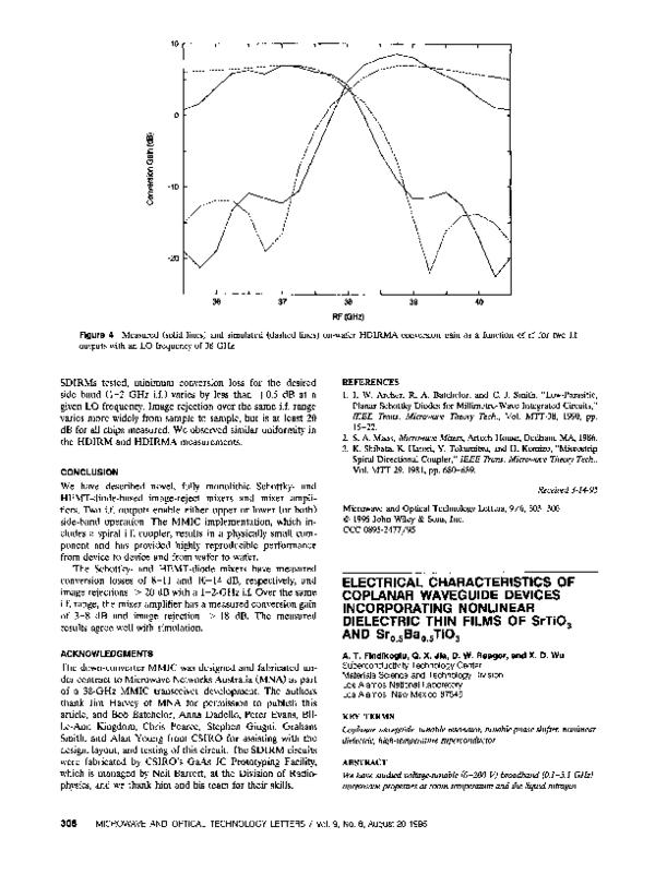(PDF) Electrical characteristics of coplanar waveguide devices ...