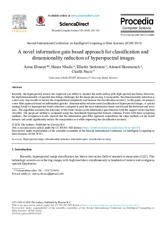 (PDF) A novel information gain based approach for classification and ...