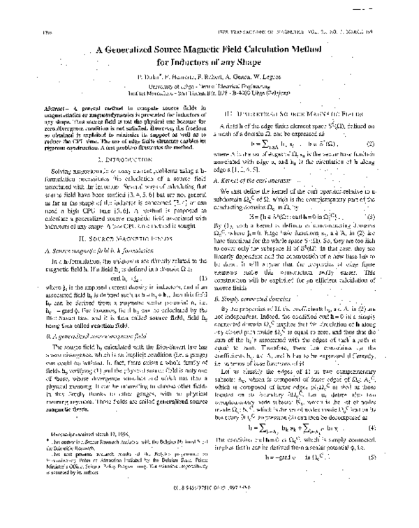 (PDF) A generalized source magnetic field calculation method for ...