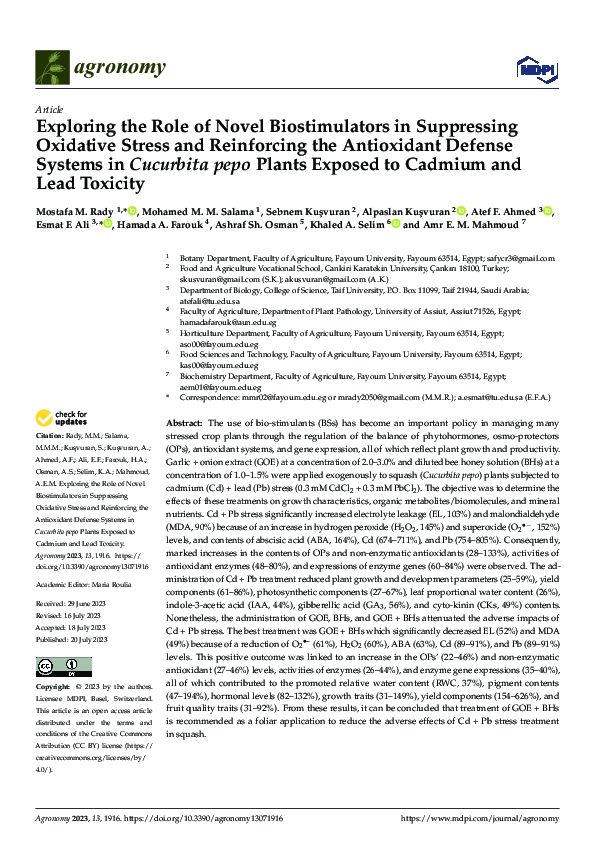 (PDF) Exploring the Role of Novel Biostimulators in Suppressing ...